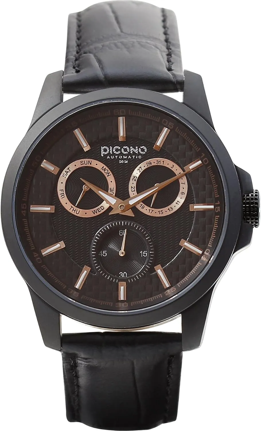 - inhibition perpetuate No. 2404 (Black/Black) PICONO Royal Eunice Multi Dial Water Resistant Analog Quartz Watch 