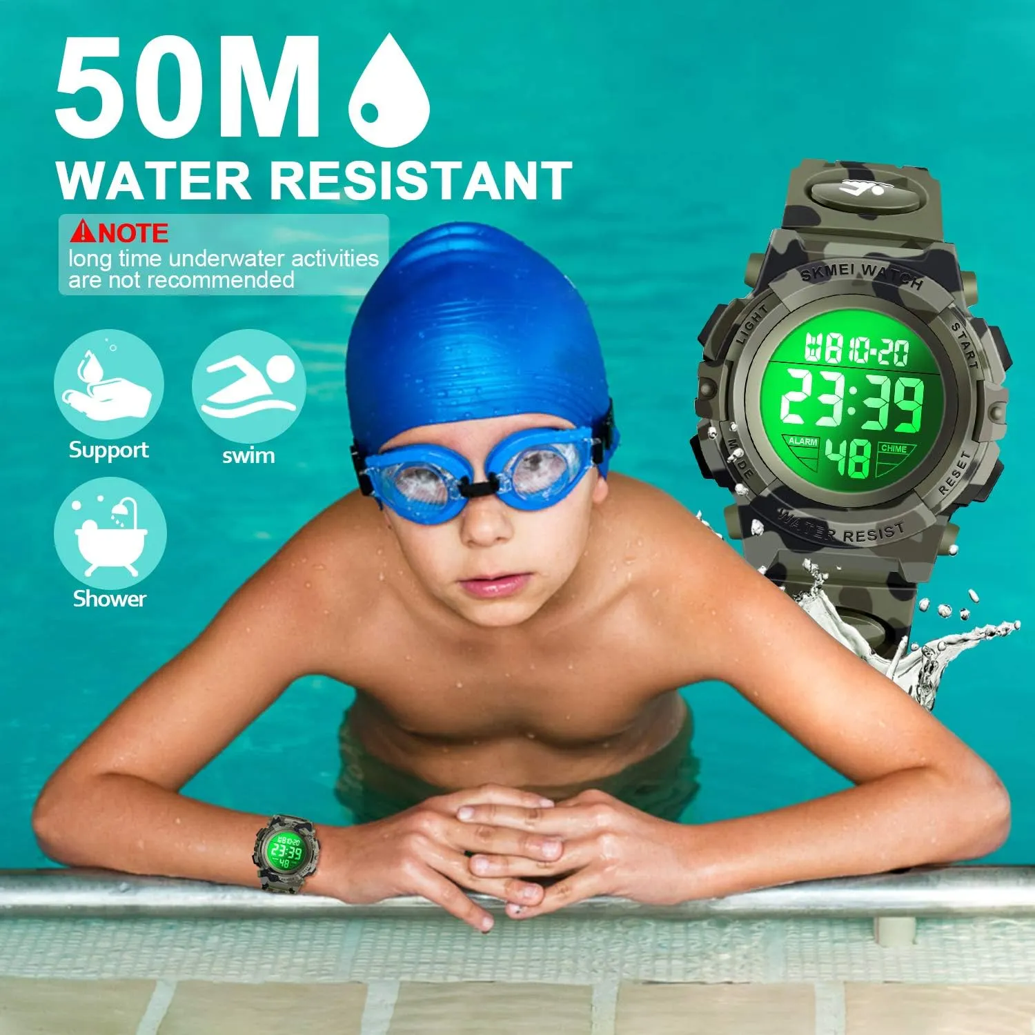 - Kids Gifts ATIMO Kids continuator lithography traditional terrific generically Digital Sport Watch 