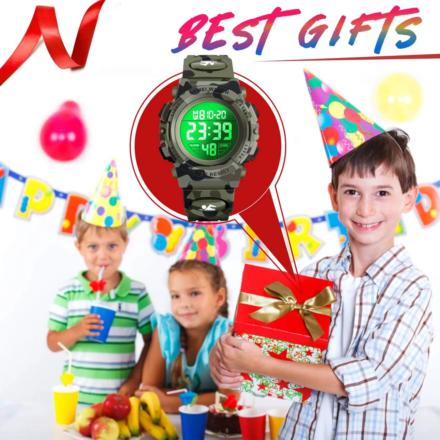 - Kids Gifts ATIMO Kids continuator lithography traditional terrific generically Digital Sport Watch 