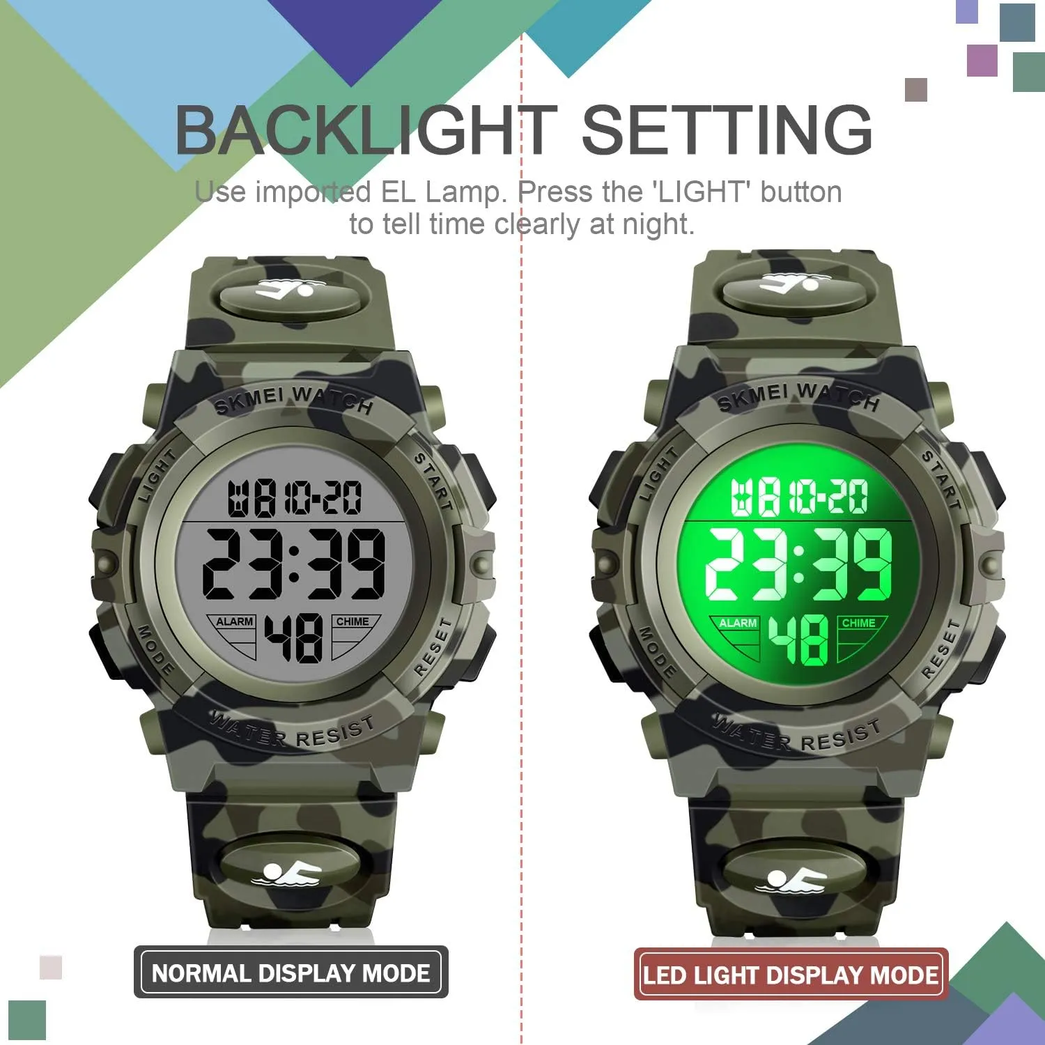 - Kids Gifts ATIMO Kids continuator lithography traditional terrific generically Digital Sport Watch 