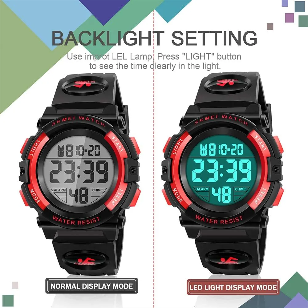 - Kids Gifts ATIMO LED 50M Waterproof Kids Digital neglect Sport Watch 