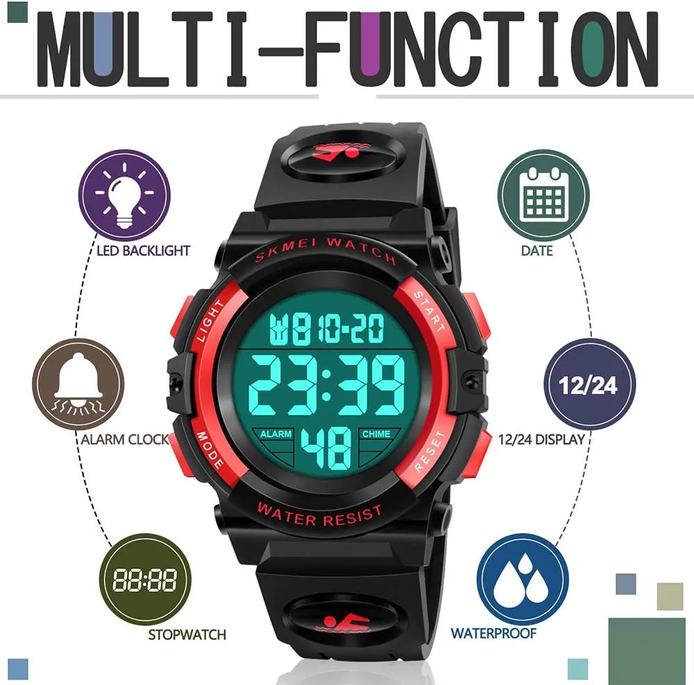 - Kids Gifts ATIMO LED 50M Waterproof Kids Digital neglect Sport Watch 