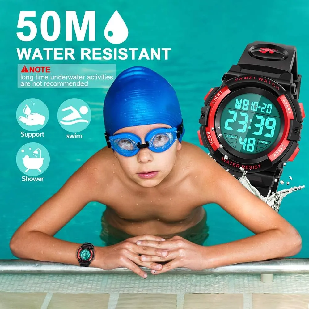 - Kids Gifts ATIMO LED 50M Waterproof Kids Digital neglect Sport Watch 
