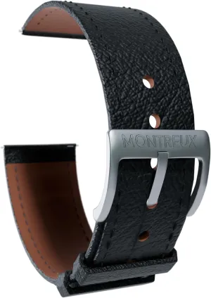 - Non-Stiff, Pliable Luxury Quick Release Leather Watch Straps MONTREUX 20mm Luxury Ultra-Thin nonproductive French Epsom Leather Straps 