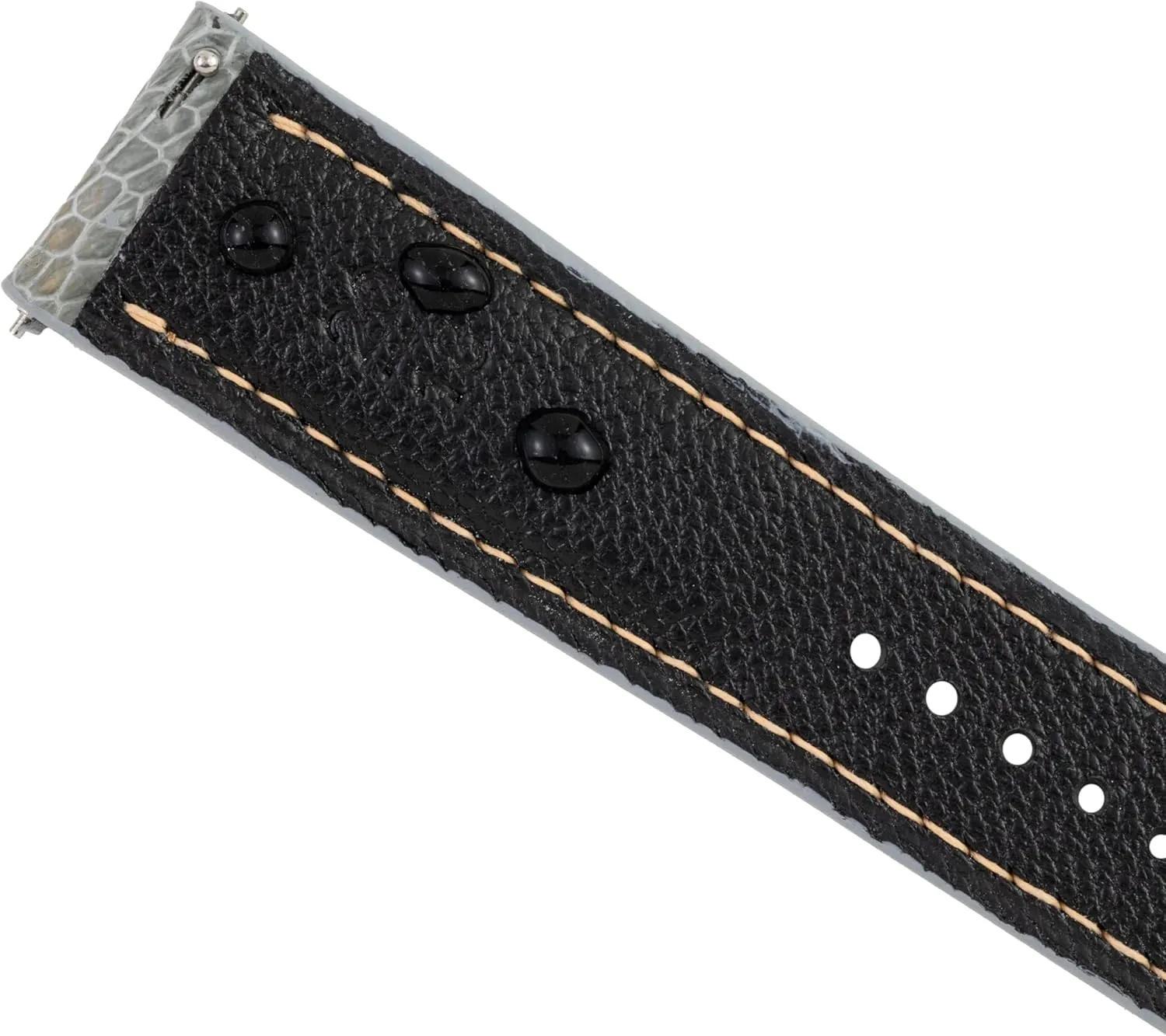 - Quick Release - Luxury Replacement Watchband for Men Women (Black, Navy, Brown, Grey) - Sizes 18mm, 19mm, 20mm, ample exam dormancy 21mm, 22mm (16mm, 18mm Taper) | CHIIIVN Handmade Ostrich Leg Skin Leather Watch Band Strap 