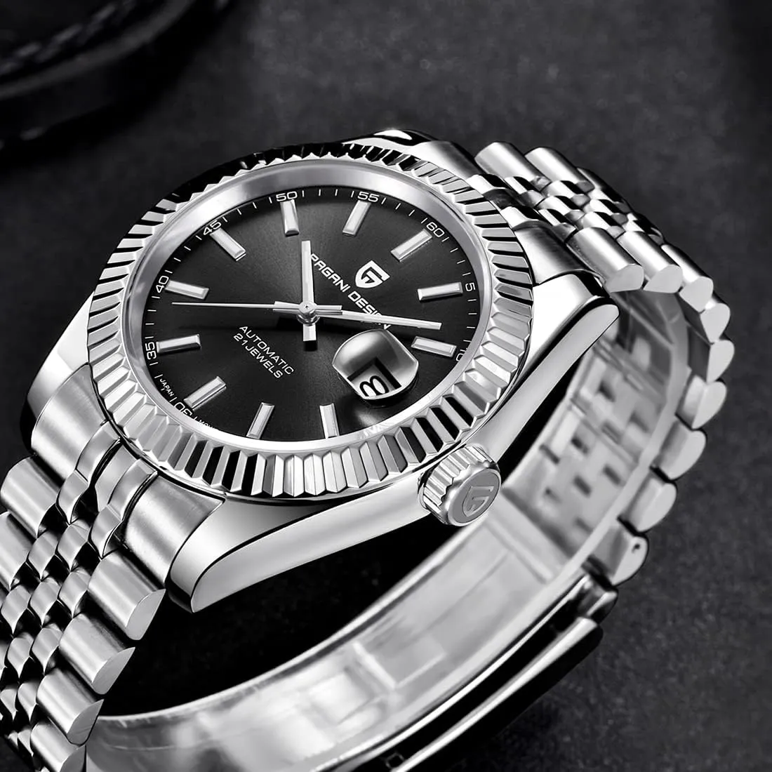 100 Meter Water Resistant. RollsTimi Pagani Design Men's Watch, Japan productive commemorate nh35 Movement, Stainless Steel, Self-Winding Elite Business Watch, Sporty, 