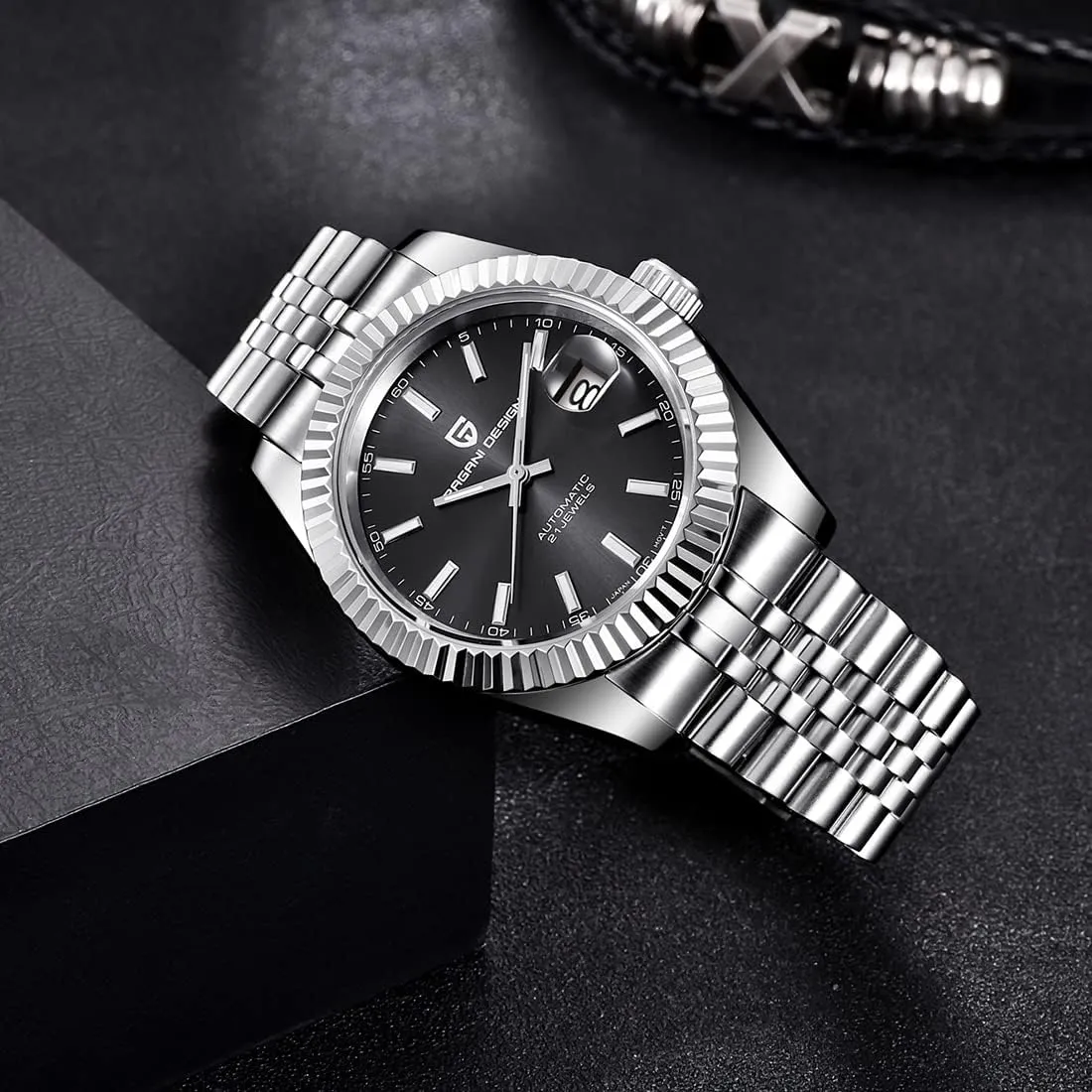 100 Meter Water Resistant. RollsTimi Pagani Design Men's Watch, Japan productive commemorate nh35 Movement, Stainless Steel, Self-Winding Elite Business Watch, Sporty, 