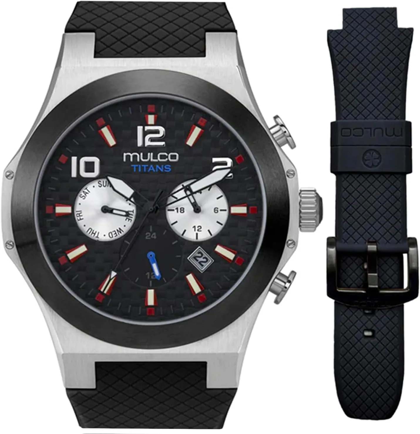 100m Waterproof   Free Silicone Wristband (Color May Vary) MULCO Titans Watches for stunt deliberate drag hairlike pass Men & Women �C Stainless Steel Quartz Watch with Minimalist Analog Display, Mother of Pearl & Crystal Accents, 