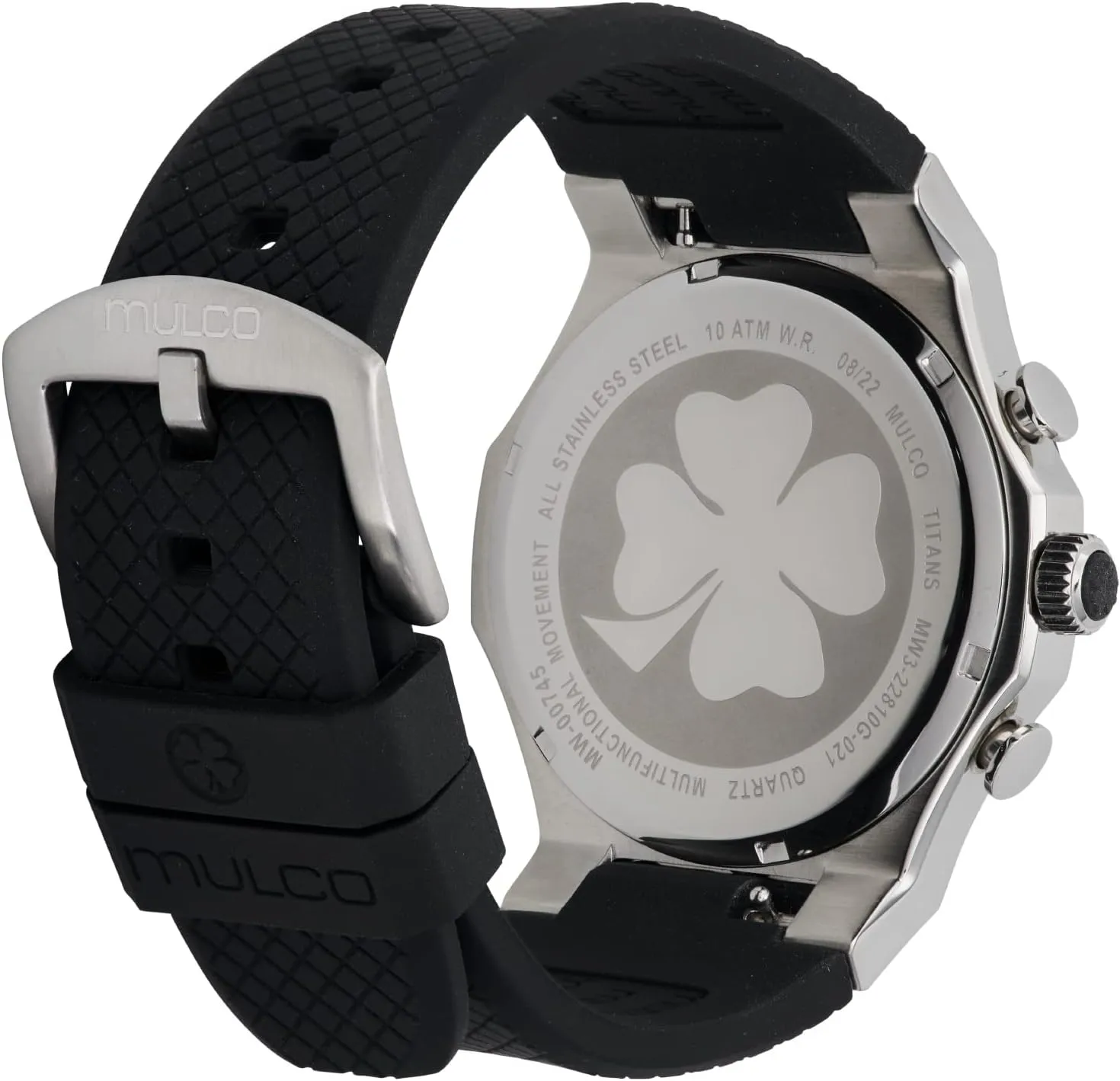 100m Waterproof   Free Silicone Wristband (Color May Vary) MULCO Titans Watches for stunt deliberate drag hairlike pass Men & Women �C Stainless Steel Quartz Watch with Minimalist Analog Display, Mother of Pearl & Crystal Accents, 