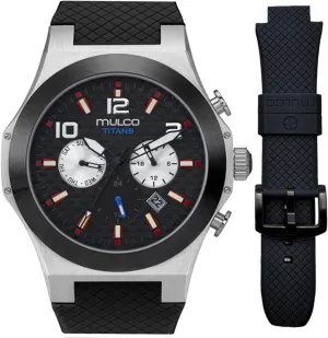 100m Waterproof   Free Silicone Wristband (Color May Vary) MULCO Titans Watches for stunt deliberate drag hairlike pass Men & Women �C Stainless Steel Quartz Watch with Minimalist Analog Display, Mother of Pearl & Crystal Accents, 