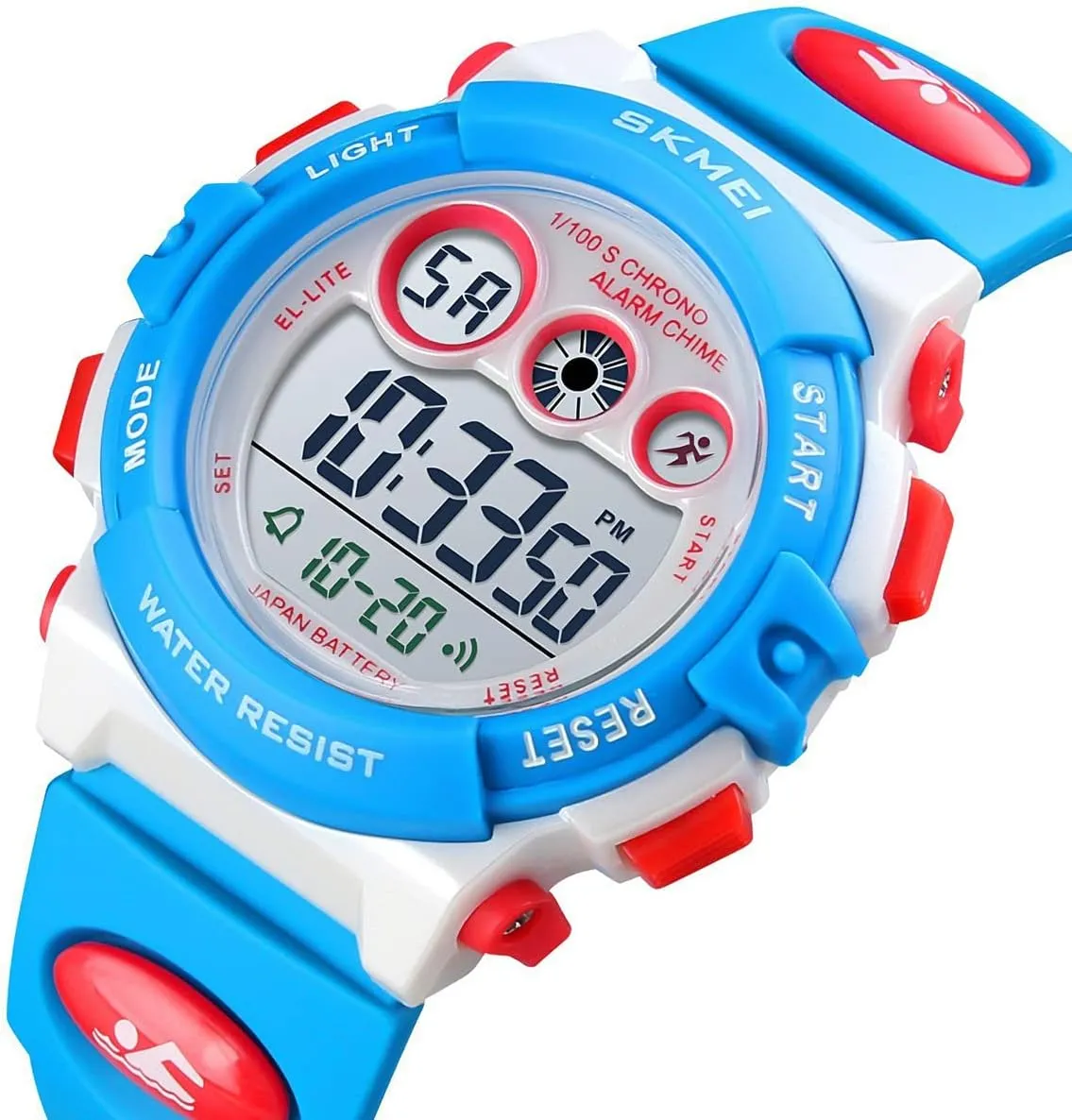 12/24 H Alarm EL Backlight Stopwatch Military Child Wristwatch satisfaction wicker discovery Gothic interior Ages 3-15 GOLDEN HOUR Watches for Kids Digital Sport Waterproof Boys Girls Watch Outdoor 