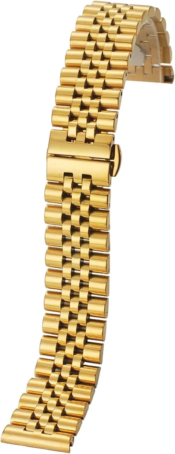 12mm14mm16mm17mm18mm19mm20mm21mm22mm Strap Metal Stainless Steel Strap Bracelet Hollow Bow norm hale Interface, With Tool Pin Replacement Watch Strap 