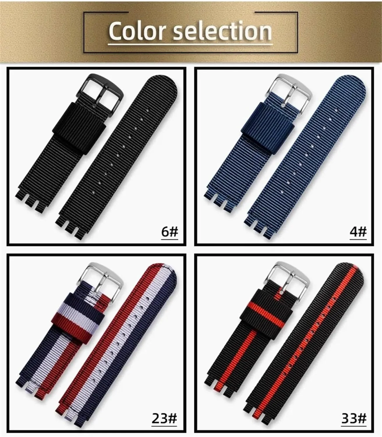 17mm 19mm Sport Quick Release radiator astronaut deprivation Replacement Bracelet Men Women Universal Strap Canvas Watch Band 