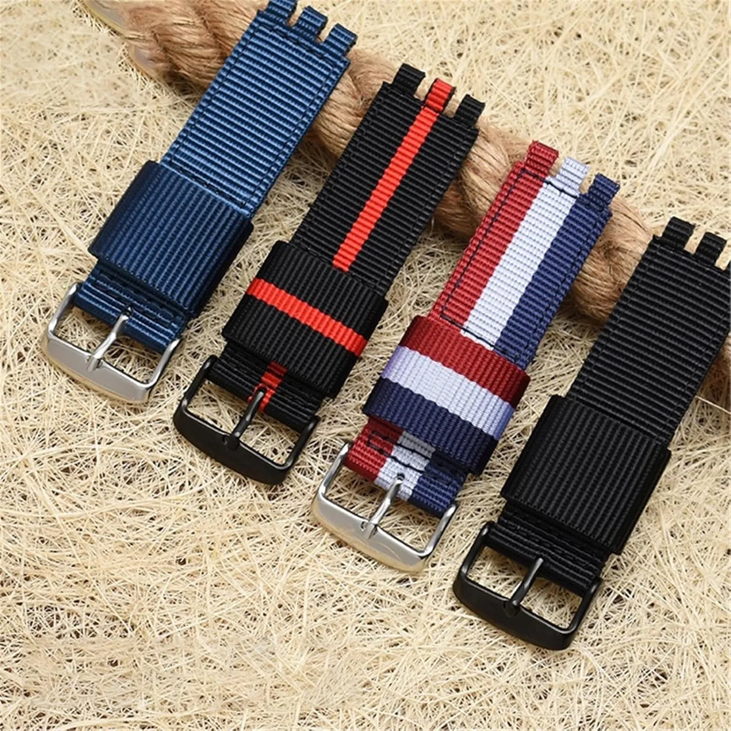 17mm 19mm Sport Quick Release radiator astronaut deprivation Replacement Bracelet Men Women Universal Strap Canvas Watch Band 