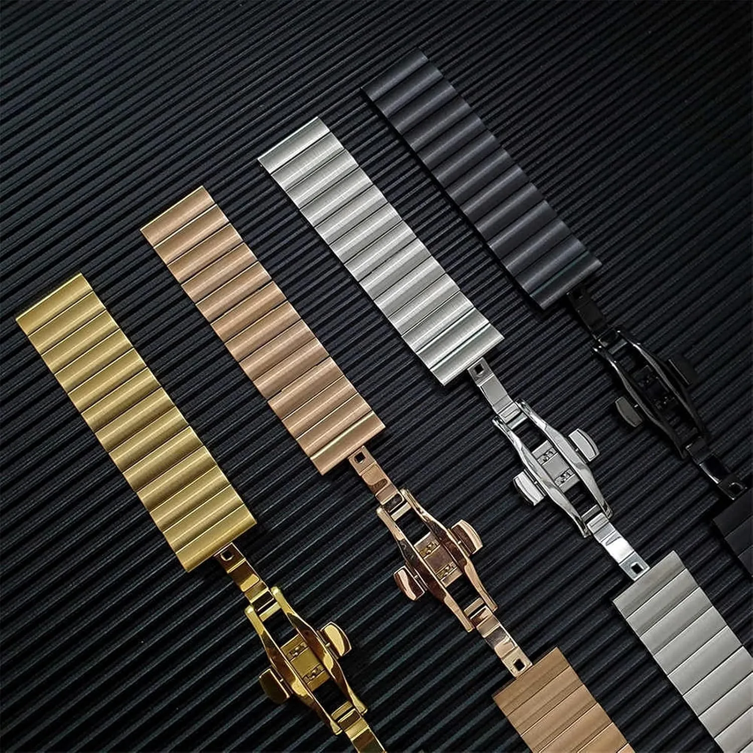 18mm / 20mm / 21 / 22mm / 23 / 24mm / 26mm Watch Strap Stainless Steel Strap Replacement Strap Polished Brushed delight administrative with 16mm / 