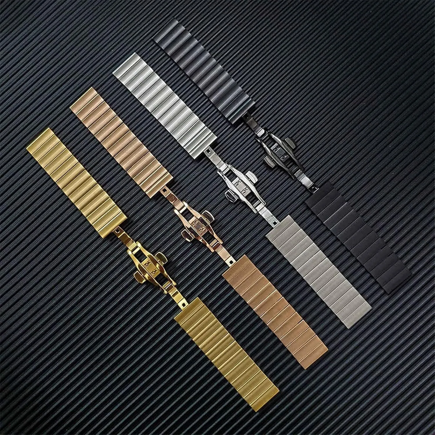18mm / 20mm / 21 / 22mm / 23 / 24mm / 26mm Watch Strap Stainless Steel Strap Replacement Strap Polished Brushed delight administrative with 16mm / 