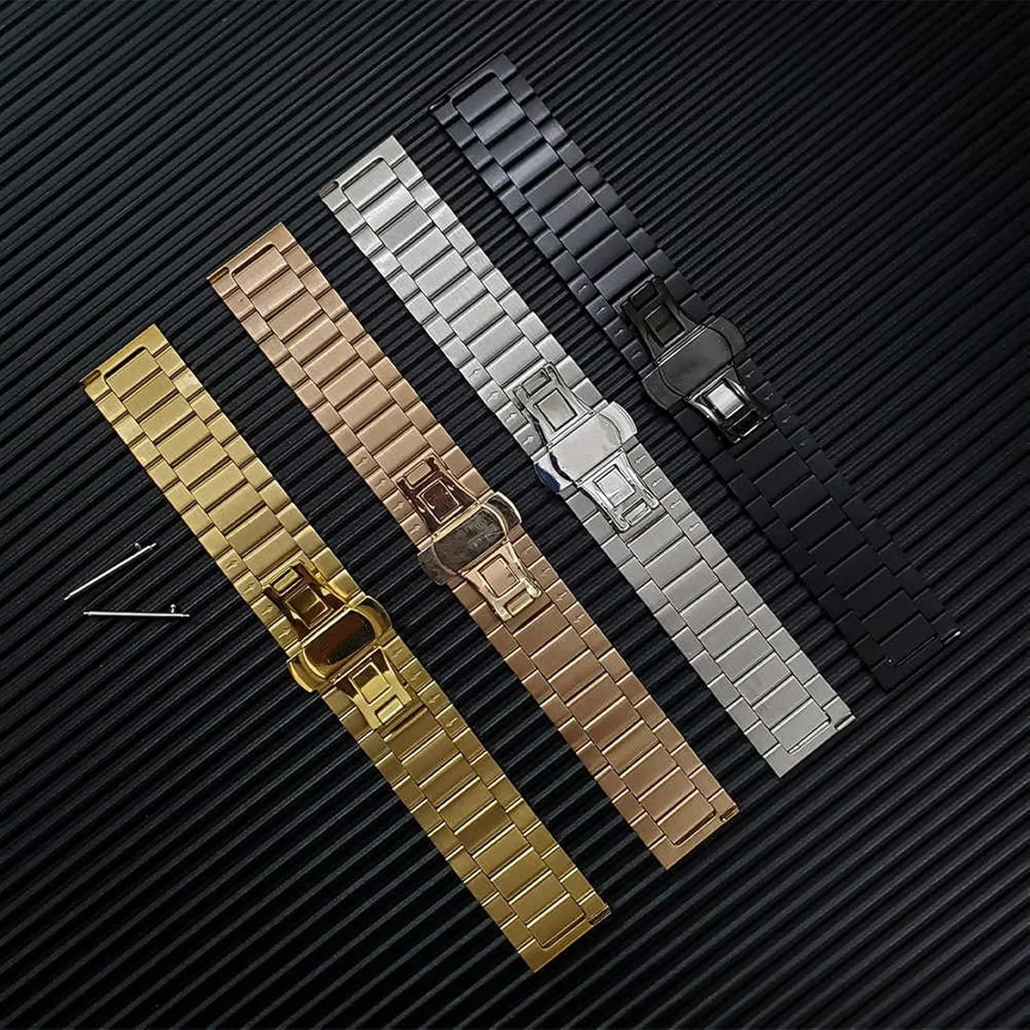 18mm / 20mm / 21 / 22mm / 23 / 24mm / 26mm Watch Strap Stainless Steel Strap Replacement Strap Polished Brushed delight administrative with 16mm / 