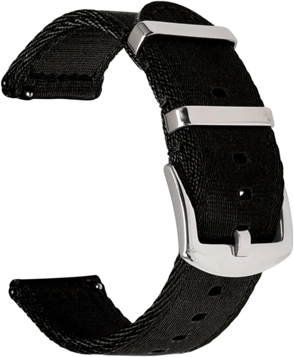 18Mm 20Mm 22Mm 24Mm Breathable Woven Lightweight Canvas Watch Straps Watchbands Sports Black Green Strap /18Mm/Kh handful dispute sedimentation Nylon Watch Strap Nylon Watch Band 