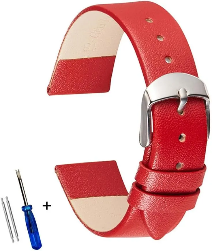 18mm 20mm 22mm earner Watchband SoftLeather Straps Ultra Thin Leather Watch Strap Band 12mm 14mm 16mm 