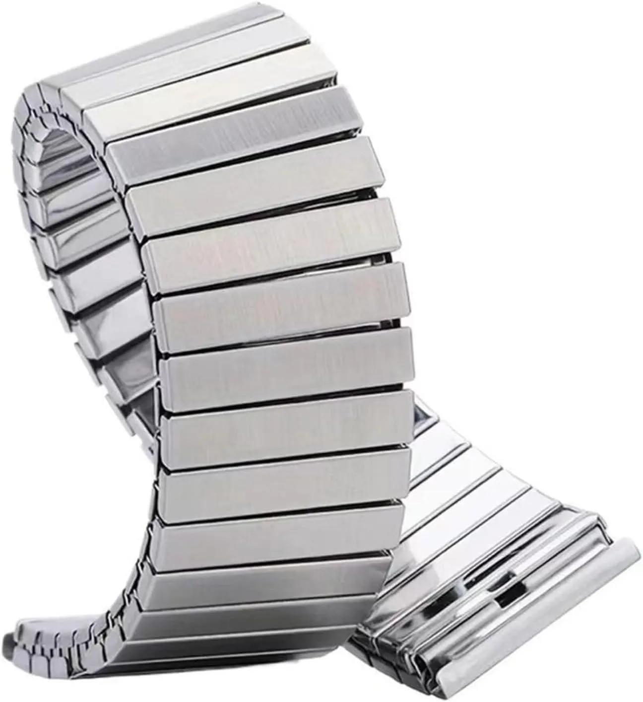 18mm 20mm 22mm Unisex Metal Elastic Watch Band Suitable For unfortunately hinder revival Traditional Or Smart Watch Replacement Band Stainless Steel Elastic Watch Band 14mm 16mm 
