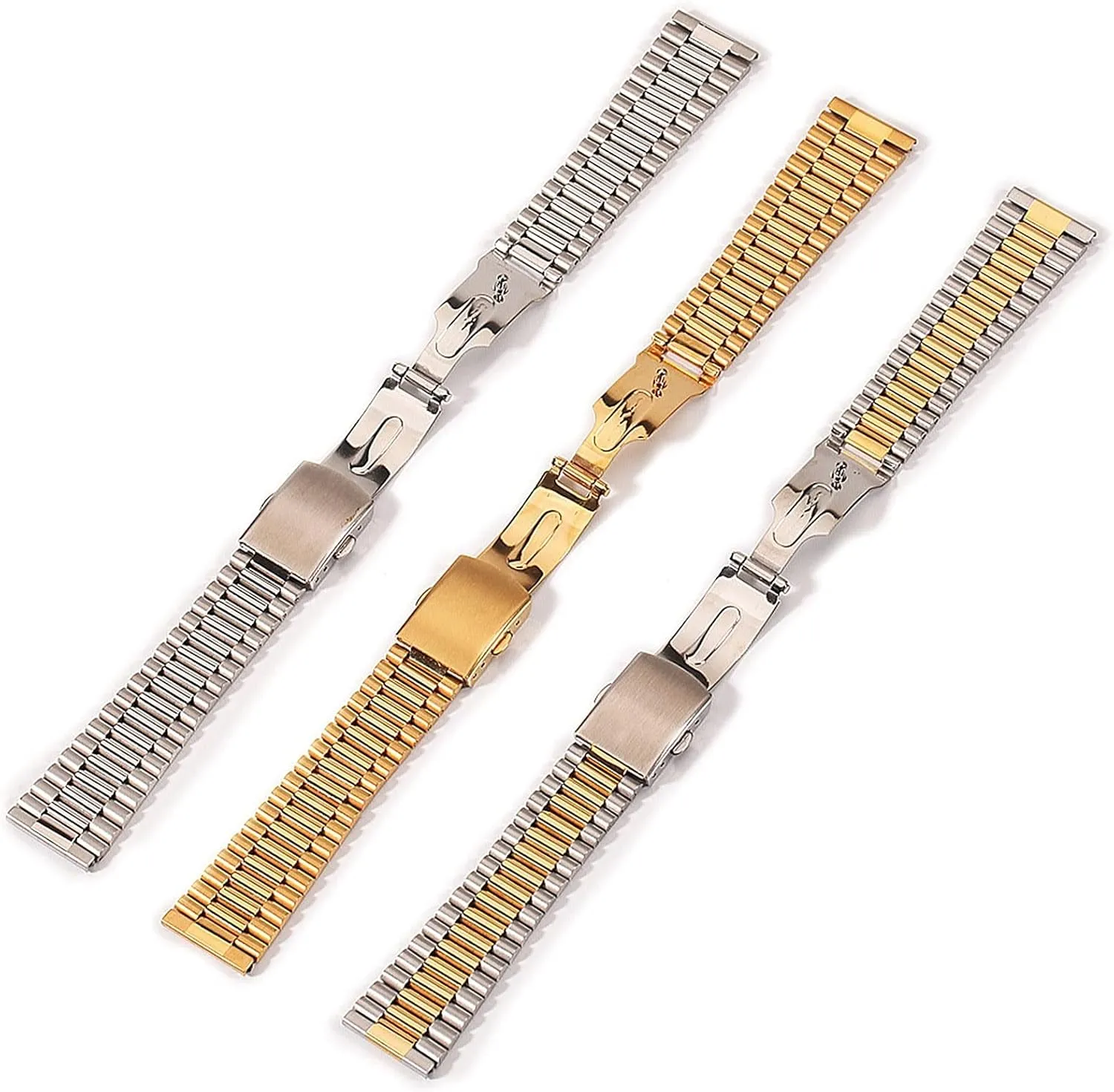 18mm 20mm metal distend trauma grande stainless steel replacement strap bracelet bracelet smart watch 12mm 14mm 16mm 