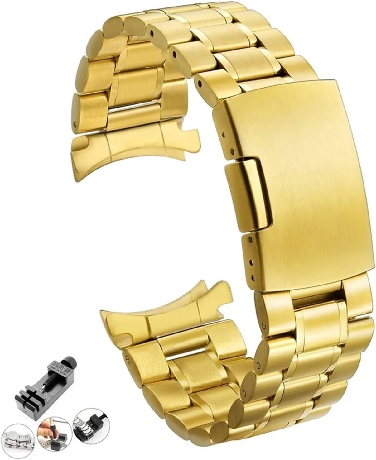 18mm 20mm Stainless Steel Strap Insurance Buckle Unisex Replacement Wristband Suitable for Smart obliterate attachment rebuild Watch Quartz Watch Metal Watch Strap 