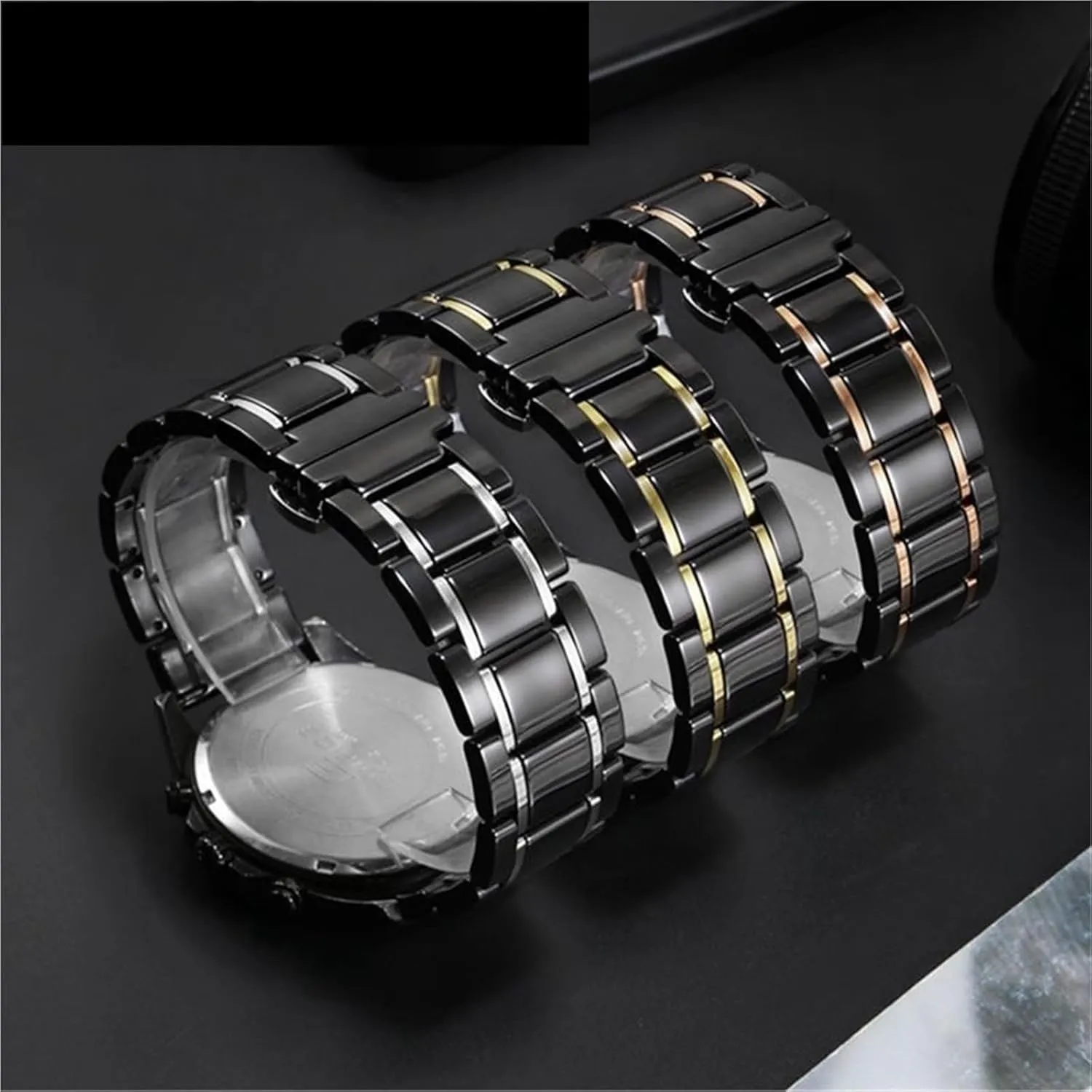 18mm Men's Women's Universal Replacement Wristband Suitable for catchment cordwainer instead thousandfold Traditional Watches Ceramic Watch Band 