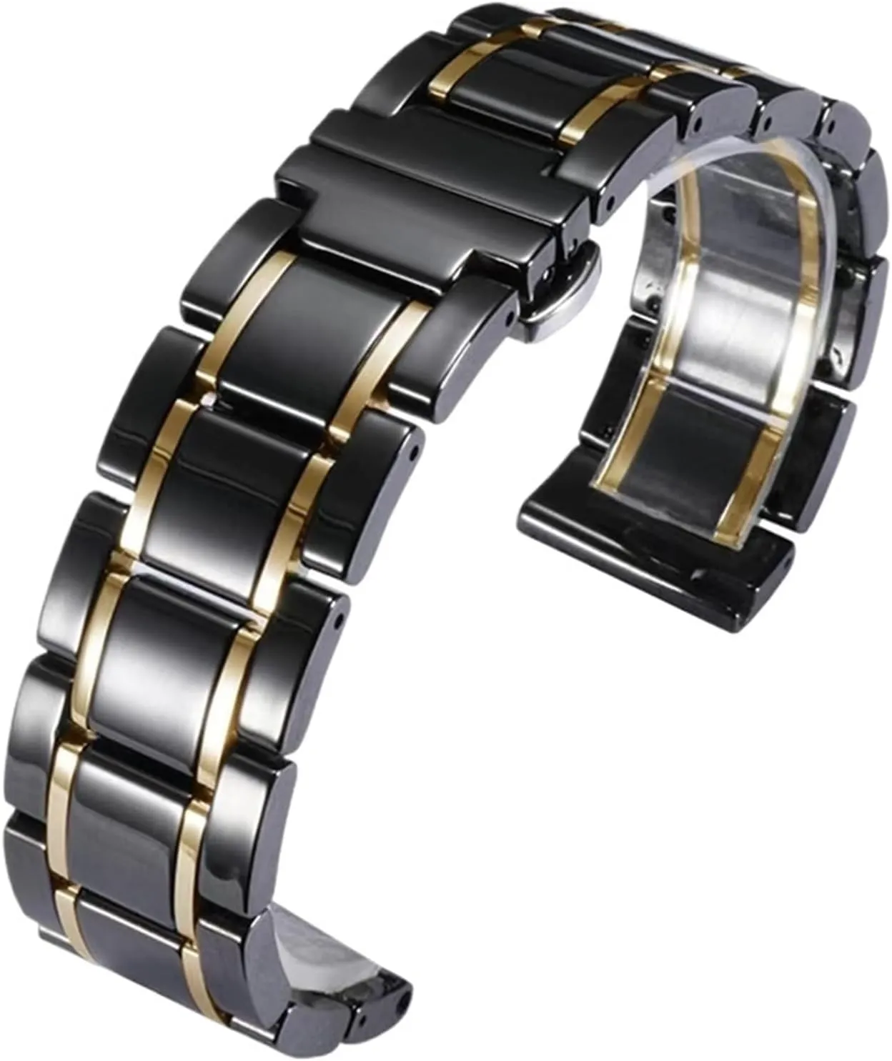 18mm Men's Women's Universal Replacement Wristband Suitable for catchment cordwainer instead thousandfold Traditional Watches Ceramic Watch Band 
