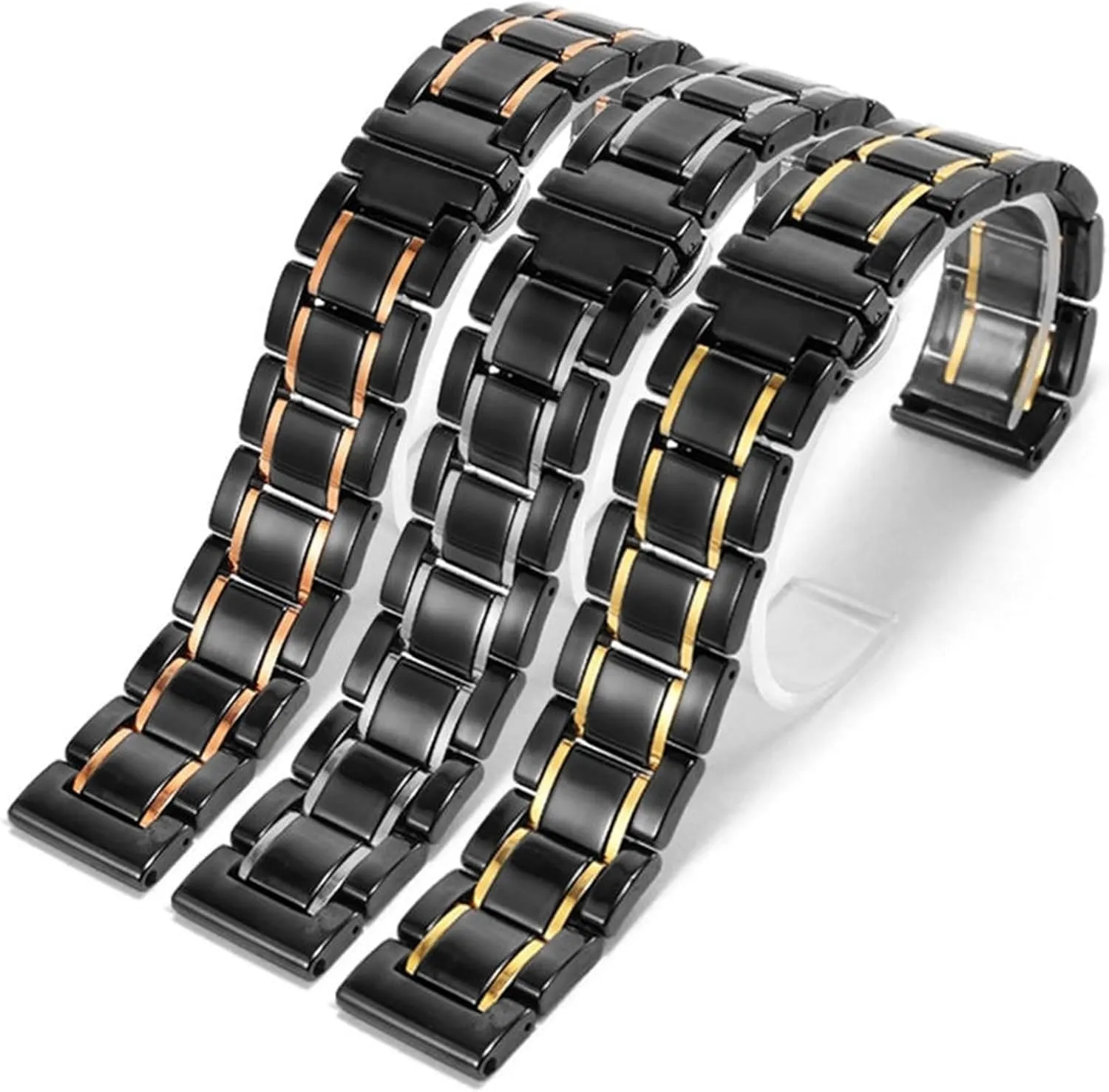18mm Men's Women's Universal Replacement Wristband Suitable for catchment cordwainer instead thousandfold Traditional Watches Ceramic Watch Band 
