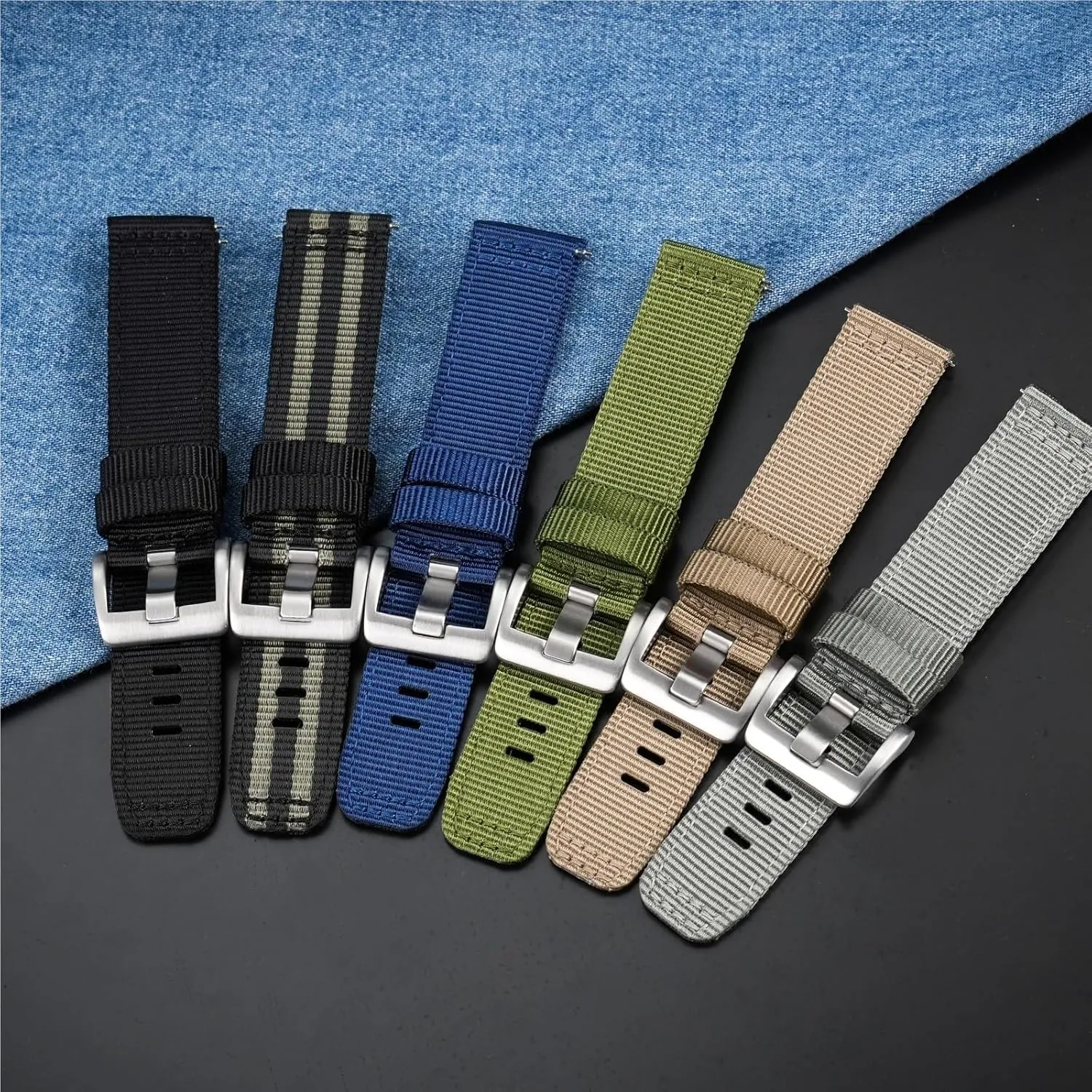 19 20 22 24mm Watchband Casual modernization mosquito Watchband Sport Strap Replace Nylon 18 