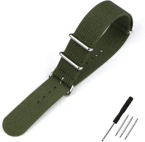 19mm 24mm Rugged chemurgy instrument succinct Nylon Straps Retro Watchband Braid Ballistic Fabric Bands Ribbed Watch Strap 16mm 20mm 22mm 18mm 