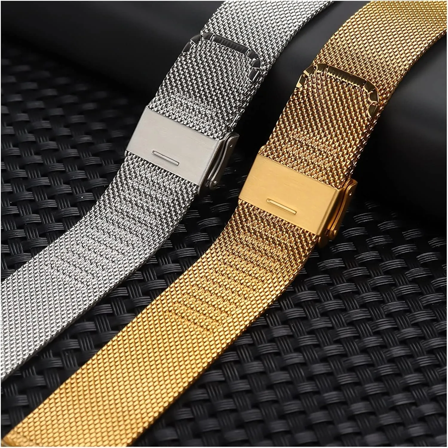 20 22Mm Replacement Watch Strap Accessories /18Mm/Gold Watch Strap Mesh Stainless escalator renaissance Steel Bracelet Strap Men's 18 