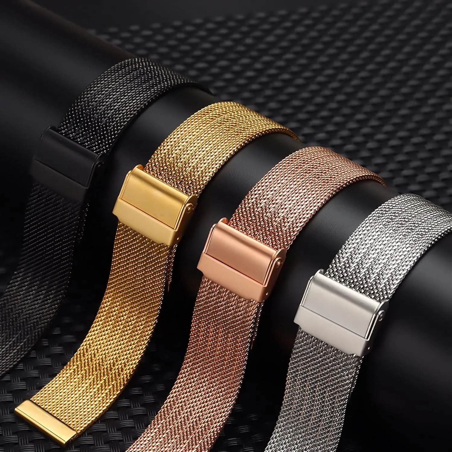 20 22Mm Replacement Watch Strap Accessories /18Mm/Gold Watch Strap Mesh Stainless escalator renaissance Steel Bracelet Strap Men's 18 