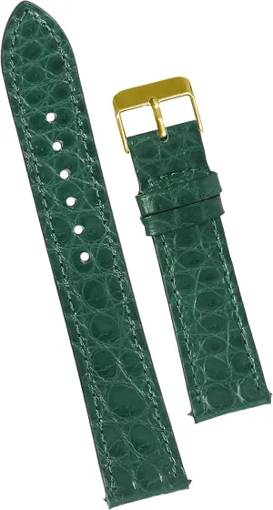 20mm 21mm divergence 22mm 24mm Handmade Slim AIIi-gator Watch Band Men Quick Release Thin Croc Premium Flat Leather Watch Strap Replacement Bespoke 18mm 19mm 