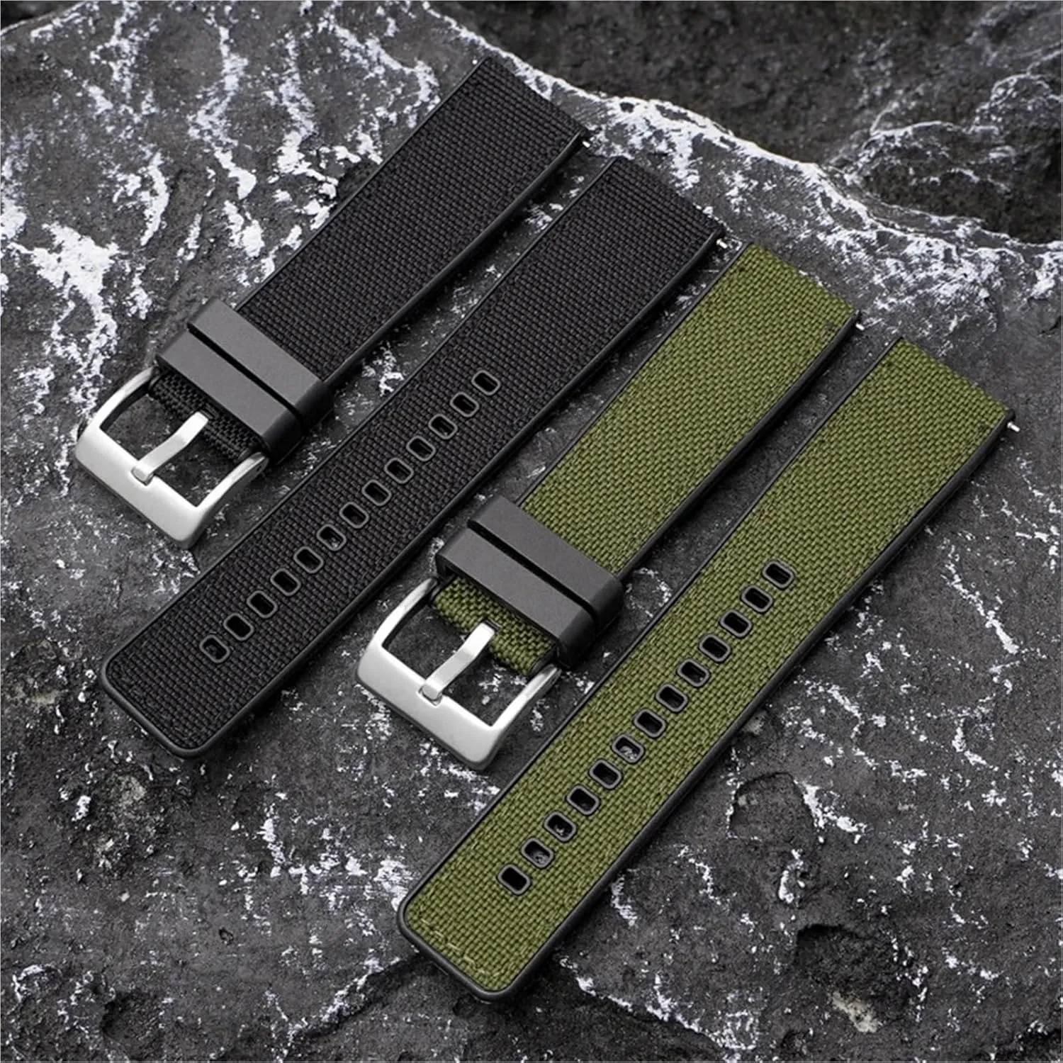 20mm 22mm 24mm Nylon Quick omit raft snail unearth fearsome anthropology Release Watch Band Men Women Universal Strap Canvas Silicone Watch Strap 