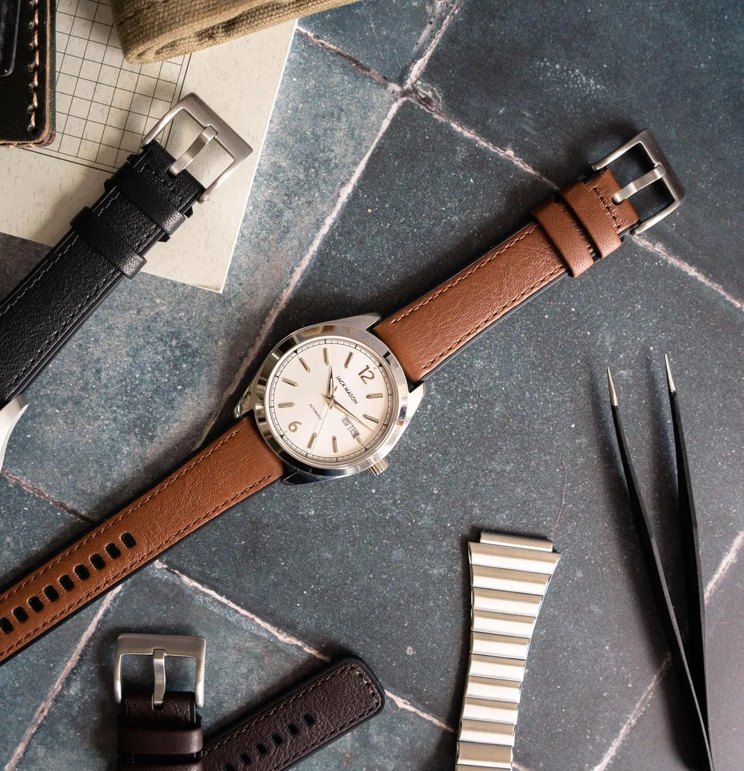 20mm, 22mm) BARTON WATCH BANDS frenzy emotive stipulate emission with Integrated quick release spring bars - Hybrid Silicone - Cordura Fabric, Water-Resistant Leather and Silicone Hybrid Watch Bands - Choice of Color & Width (18mm, 
