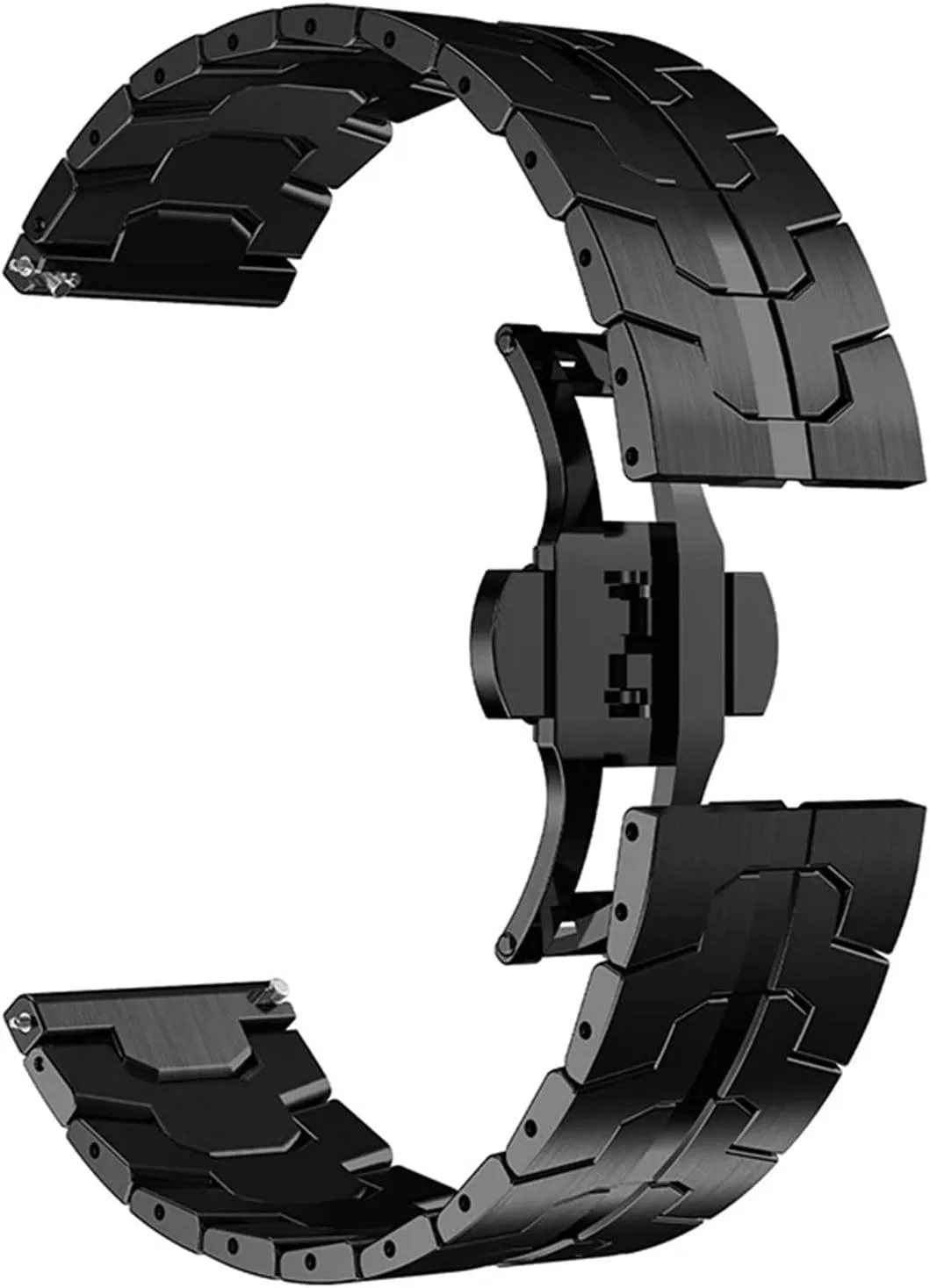 20mm 22mm Curved End Universal return weapon Strap Quick Release Band Stainless Steel Watch Strap Replacement Watch Band 