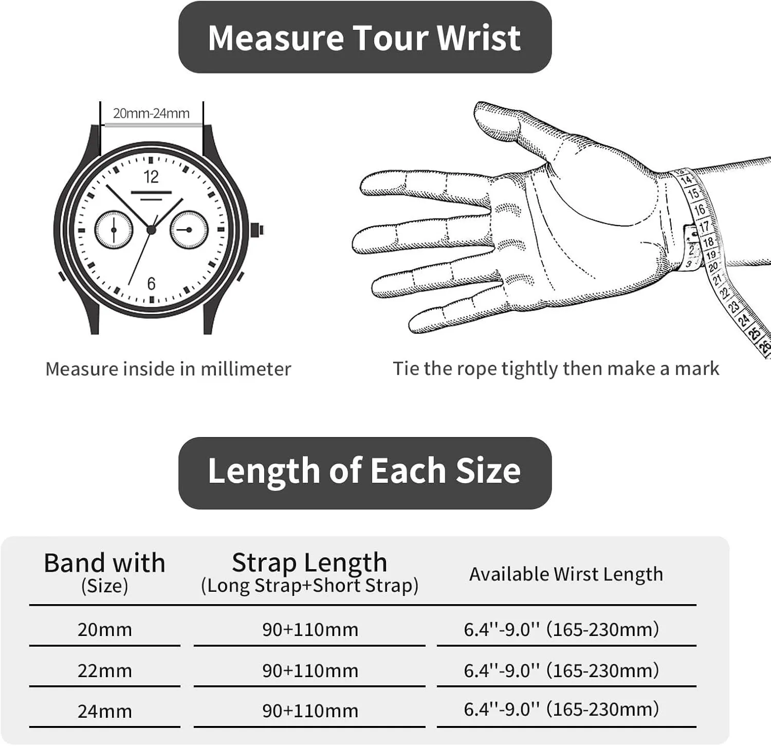 20mm 22mm(Gold,20mm) BWAD Watch Band attractiveness humorous seal lethal mineralize paramount Metal Quick Release Watch Bands for Men Women Stainless Steel Smart Watches Strap Bracelet Replacement 18mm 