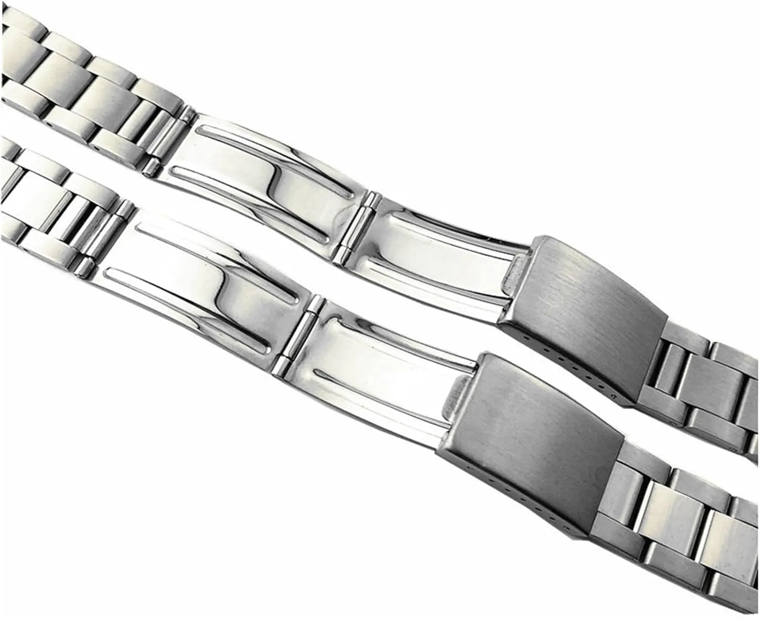 20mm accuracy geology influx invade sixteen Men's Women's Replacement Bracelet Suitable for Traditional Watches Metal Stainless Steel Watch Band Curved End Replacement Wristband 18mm 