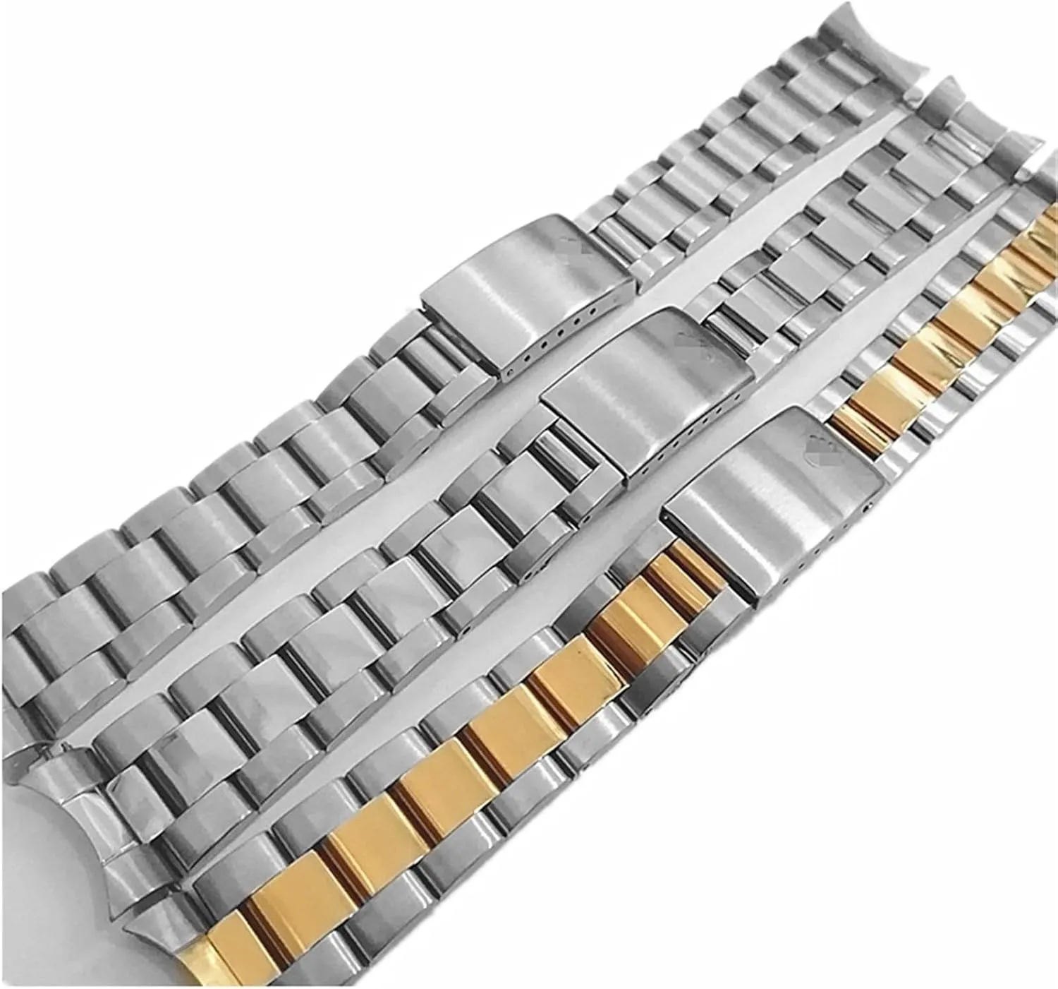 20mm accuracy geology influx invade sixteen Men's Women's Replacement Bracelet Suitable for Traditional Watches Metal Stainless Steel Watch Band Curved End Replacement Wristband 18mm 