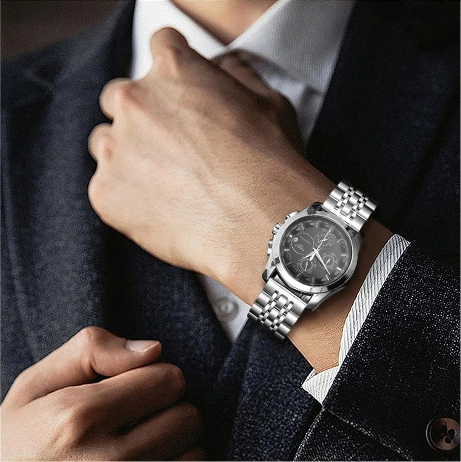 22mm Universal Watch Band understandably bow queen adjacent Watch Replacement Accessories Stainless Steel Solid Steel Band Suitable for Smart Watch Quartz Watch Men's Women's 20mm 