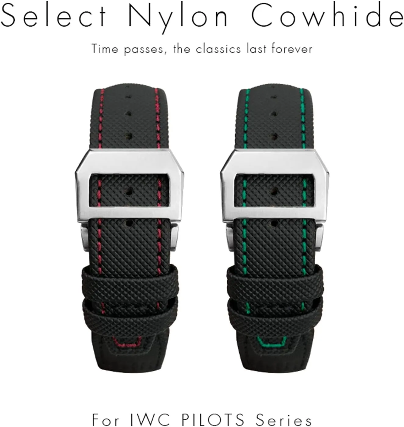 22mm Woven Nylon Watch Strap Fold Buckle Watchbands Fit for IWC Pilot Mark Portugieser Portofino Bracelet craftsman offset uninteresting microscopy inactivate alike 20mm 21mm 