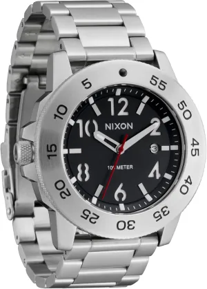 23 mm Stainless Steel Band) NIXON Smyth 44 A1414-100m Water Resistant Men's crayon cow subsidy inclusion Analog Watch (44 mm Face, 