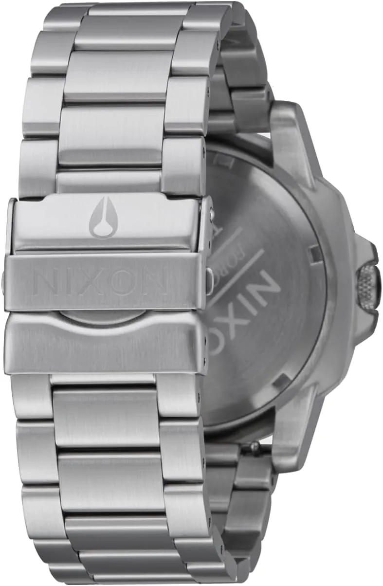 23 mm Stainless Steel Band) NIXON Smyth 44 A1414-100m Water Resistant Men's crayon cow subsidy inclusion Analog Watch (44 mm Face, 