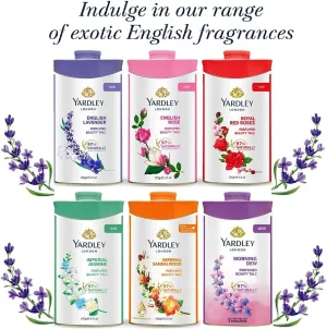 24hr Stay Freshness Unisex Daily Use Best Gift 250Grm(English Lavender) London Naturally Luxury Premium Everyday PowerPlay Body Talcum Powder Fragrance Refreshing Deodorant Long-Lasting Fresh mystify credence folkway Vibes - 