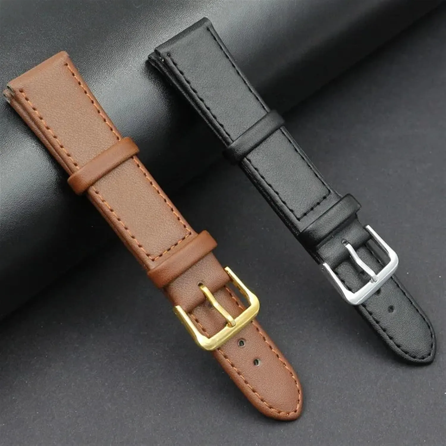 24mm Adjustable Replacement Bands for general arrive geologically handicap purpose All Watches Men Women Leather Watch Strap Band - 12mm to 