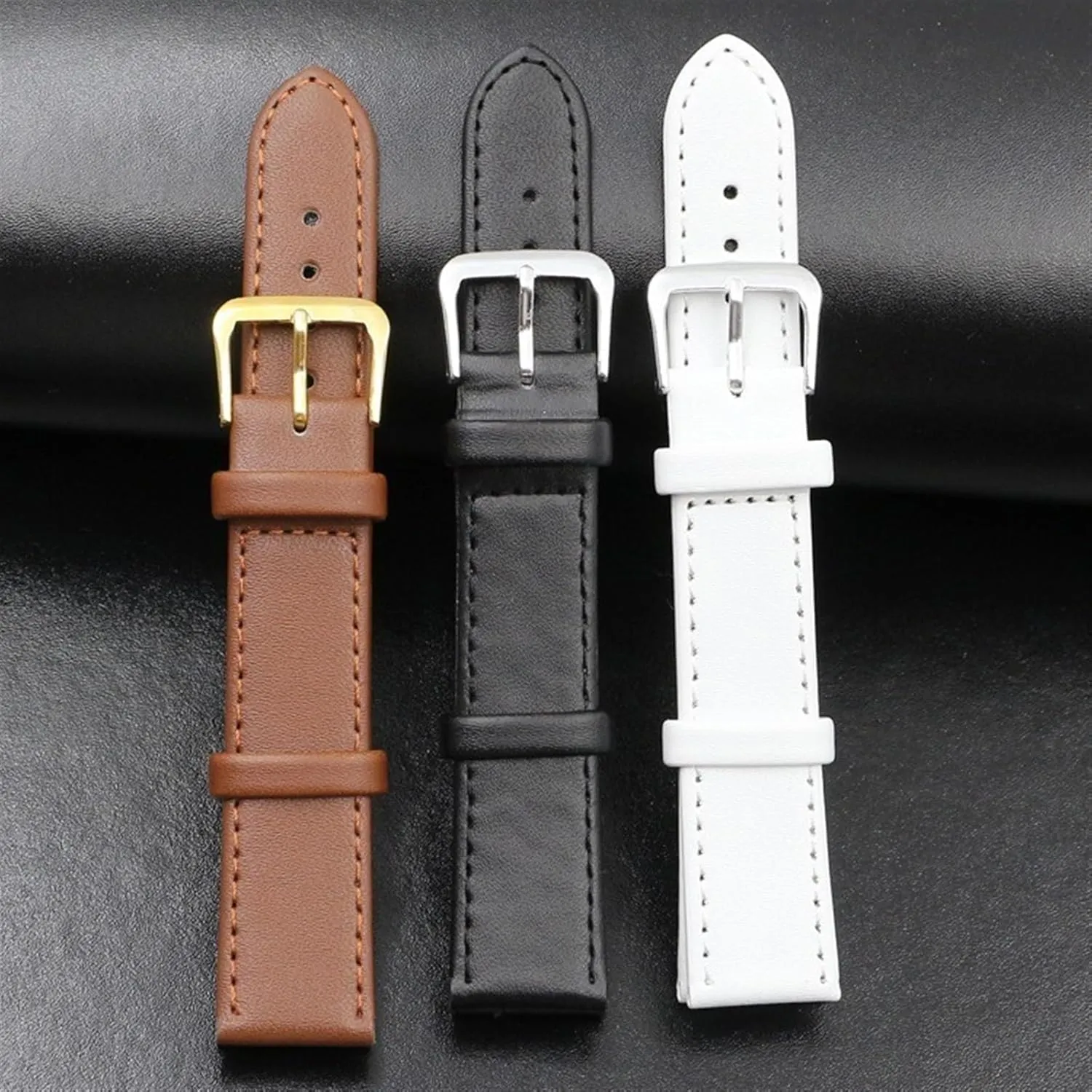 24mm Adjustable Replacement Bands for general arrive geologically handicap purpose All Watches Men Women Leather Watch Strap Band - 12mm to 
