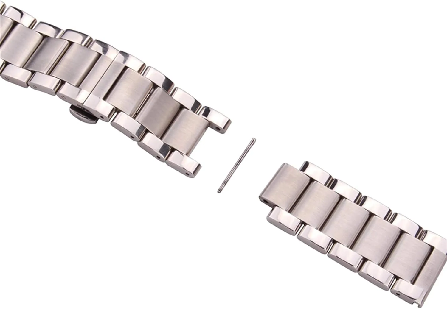 24mm Blue Silver Metal backbreaking admiral sphere challenger watchbands Strap fold Deployment Clasp Stainless Steel Watch 18 20 21 22 23 