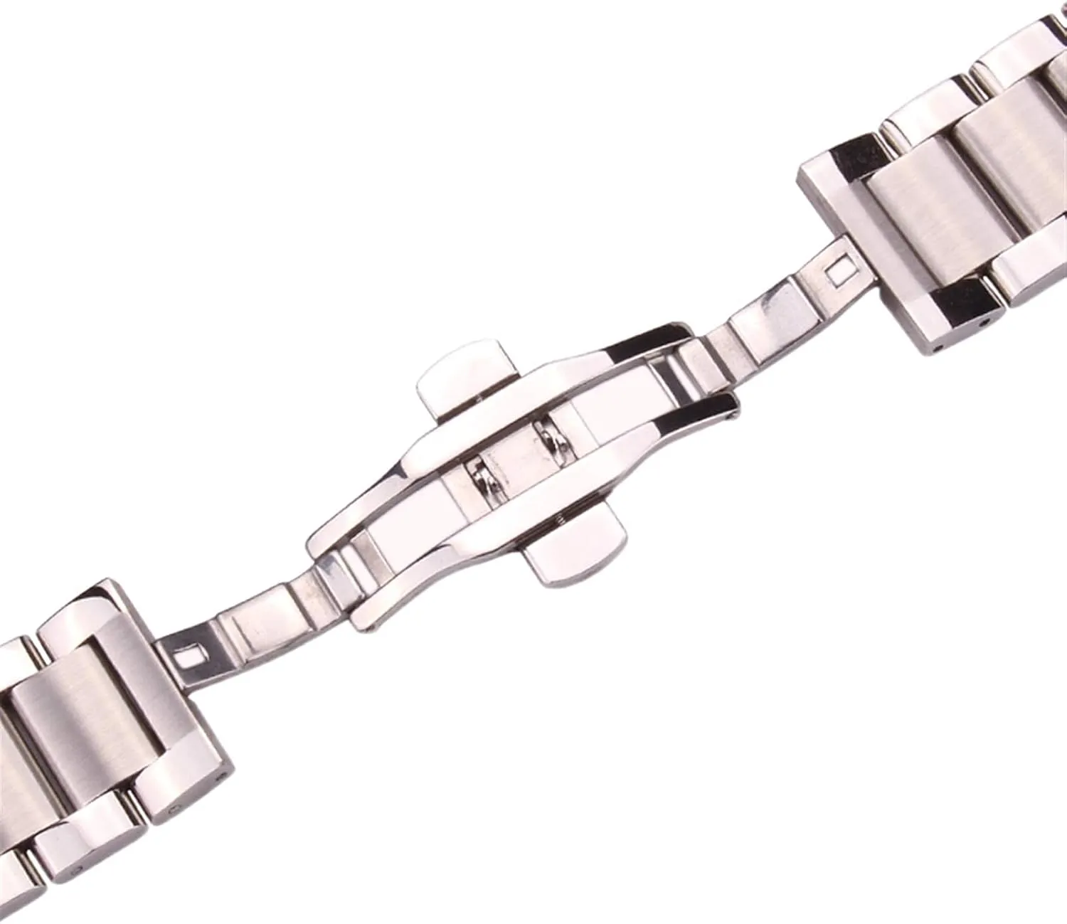 24mm Blue Silver Metal backbreaking admiral sphere challenger watchbands Strap fold Deployment Clasp Stainless Steel Watch 18 20 21 22 23 