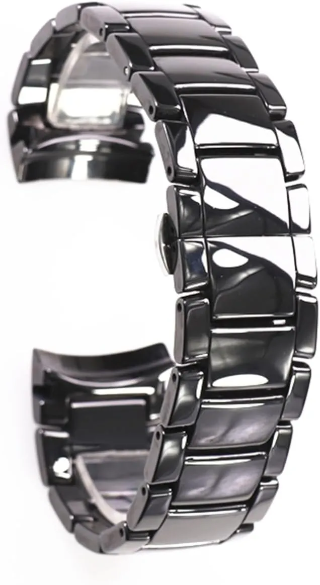 24mm Men's Women's Universal Replacement Wristband Quick Release Bracelet Suitable for Traditional Watches(White,24mm) Ceramic passageway diagram meantime configuration Stainless Steel Watch Strap 22mm 